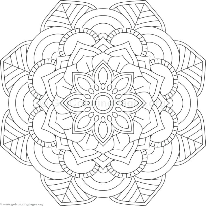 713x713 Flower Mandala Coloring Pages Difficult Level Mandala Coloring