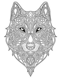 Mandala Wolf Coloring Pages at GetDrawings | Free download