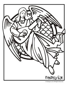 236x305 Angel Coloring Pages Com Embroidery Patterns