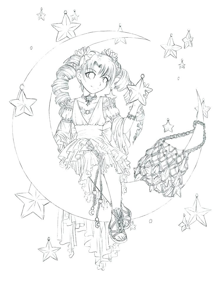 736x958 Manga Coloring Pages