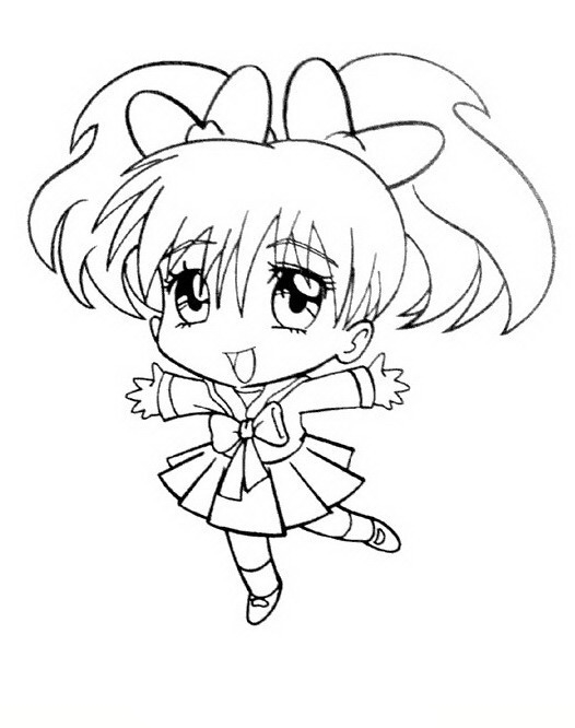 Manga Coloring Pages For Kids at GetDrawings | Free download