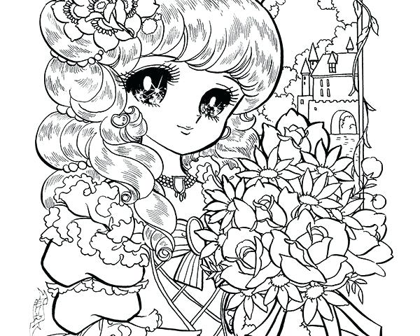 600x480 Manga Coloring Pages Anime Coloring Pages