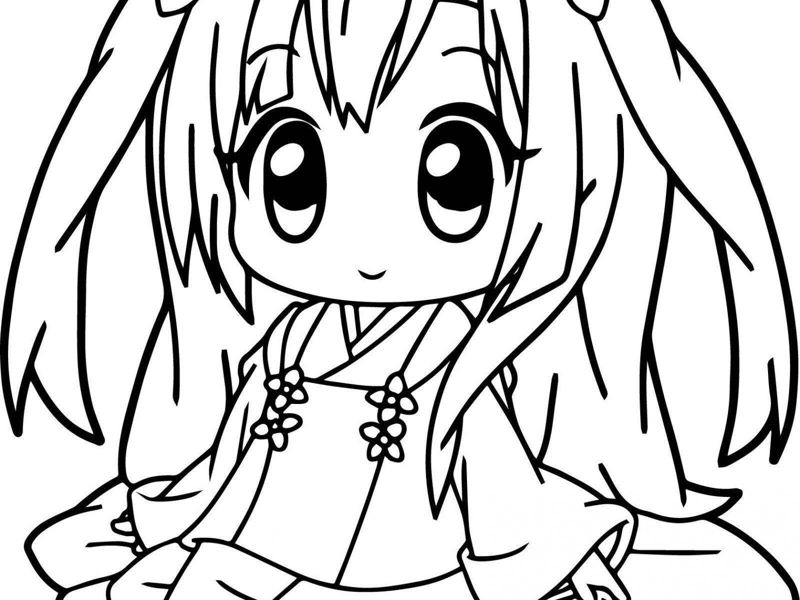 1600x1200 Anime Coloring Pages For Kids Wolf Girl Adults Online High Quality