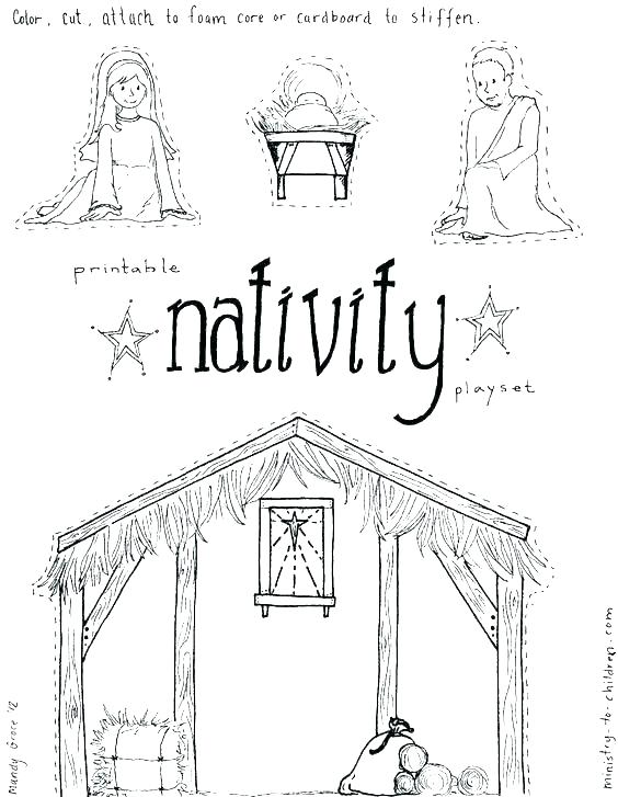 564x727 Manger Coloring Page Baby In Manger Coloring Page Nativity