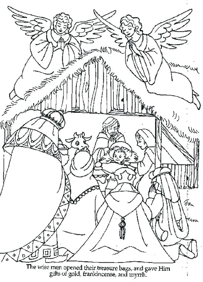 648x900 Jesus In Manger Coloring Page