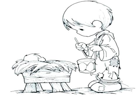 476x333 Nativity Coloring Pages For Preschool