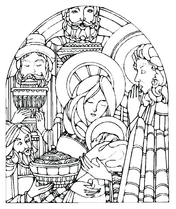 609x720 Nativity Color Pages Free Printable Nativity Coloring Pages