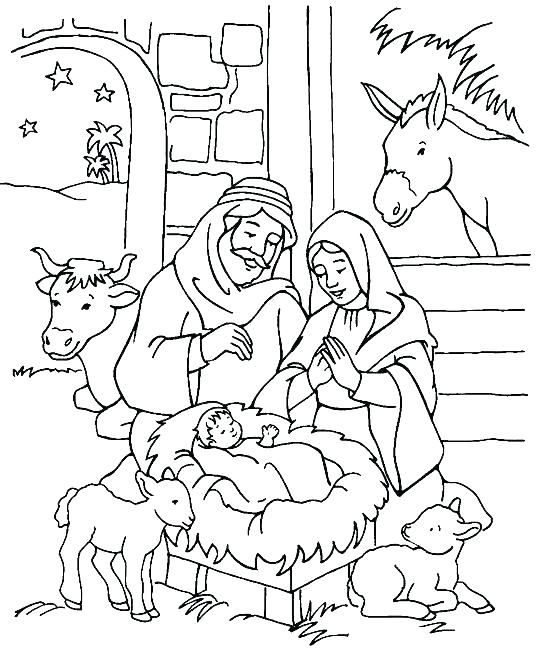 550x650 New Manger Coloring Pages To Print For Free Nativity Coloring Page