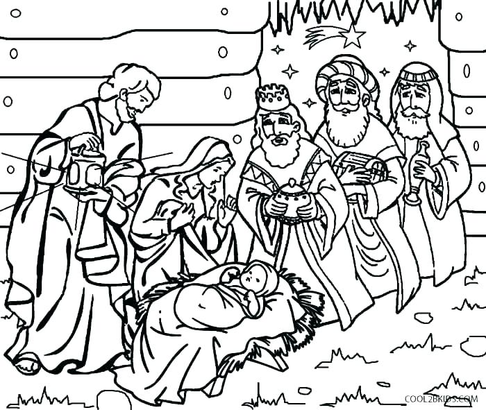 700x591 Coloring Pages Nativity Nativity Color Page Manger Coloring Page