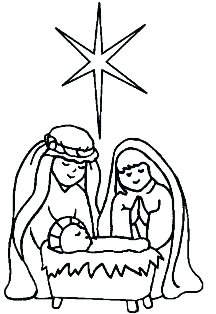 706x1024 Colouring Pages Of The Nativity Scene Manger Coloring Page