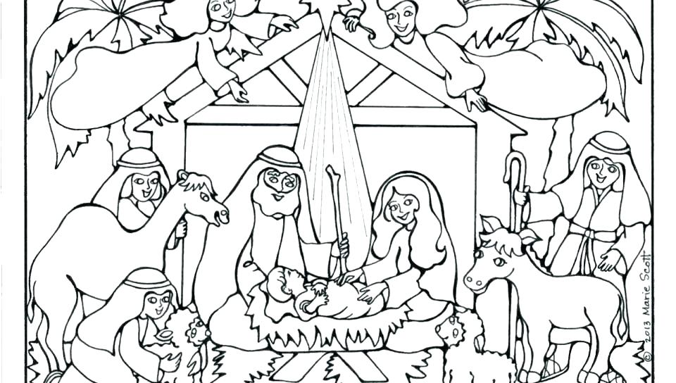 960x544 Free Nativity Coloring Pages For Kids Free Nativity Coloring Pages