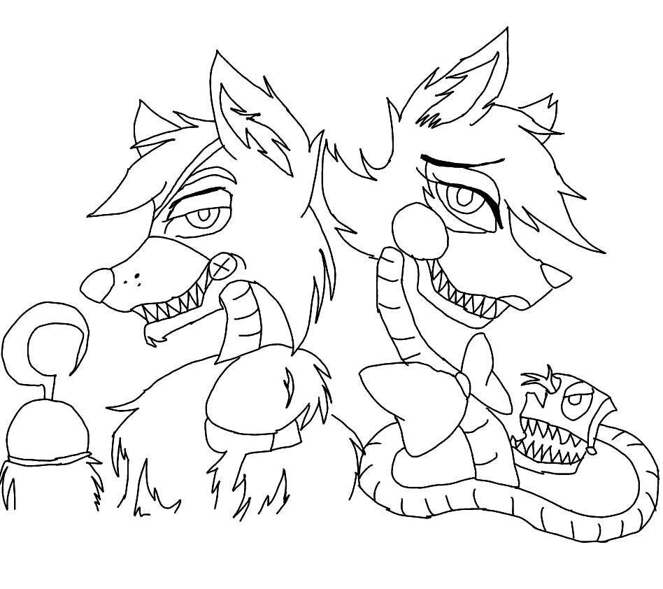 948x842 Mangle Drawing Remarkable Fnaf Coloring Pages