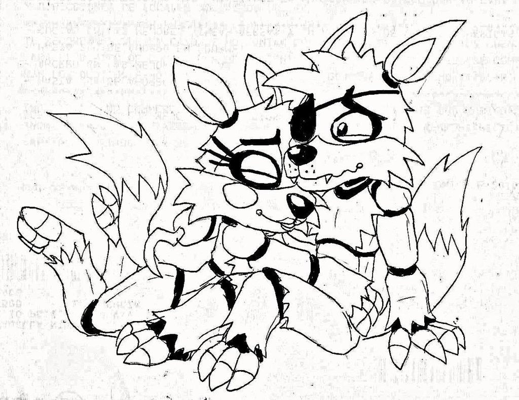 1024x790 Five Nights At Freddys Mangle Coloring Pages