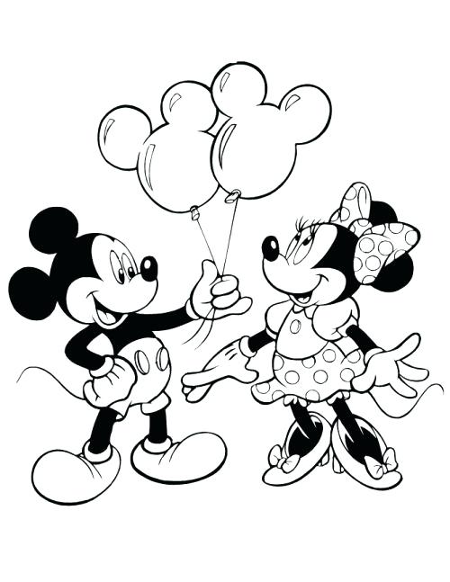 500x647 Mickey And Minnie Coloring Sheets Colouring Pages Mickey Mouse