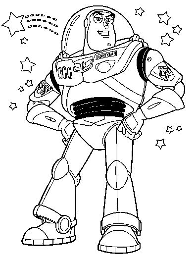 396x523 Buzz Lightyear Manly Toy Story Coloring Pages Buzz