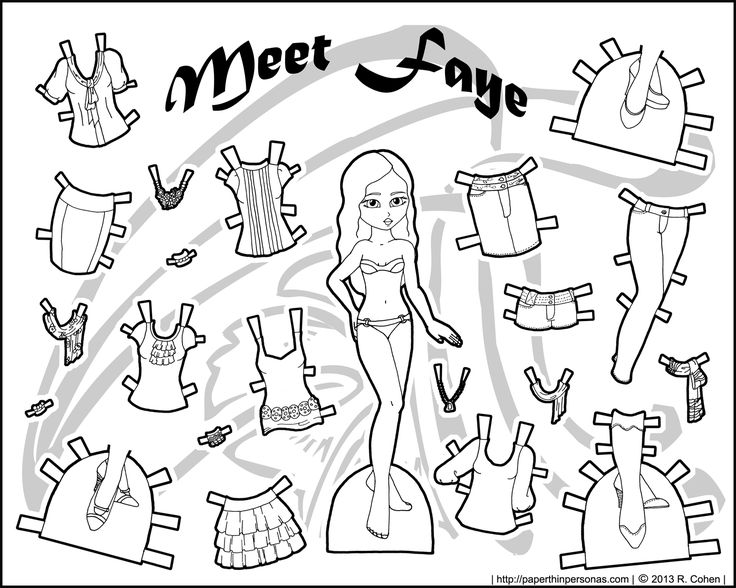 736x588 Dress Up Coloring Pages To Print Best Mini Maidens Paper Dolls