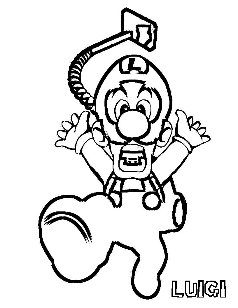 816x1056 Luigi's Mansion Coloring Pages Luigi Mansion Colourin