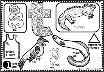 350x242 Te Reo Alphabet Colouring Pages