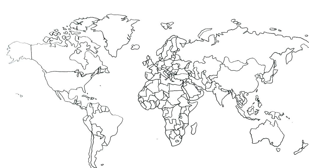 1043x567 Coloring Page World Map