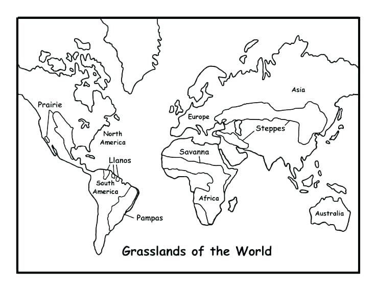 736x568 Free Printable World Map Coloring Pages For Kids General Maps