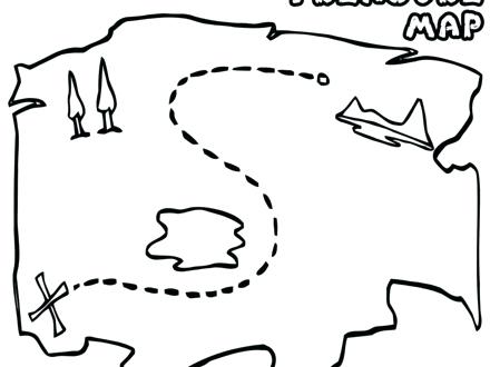 440x330 Pirate Map Coloring Page Coloring Pages Pirates Pirate Coloring