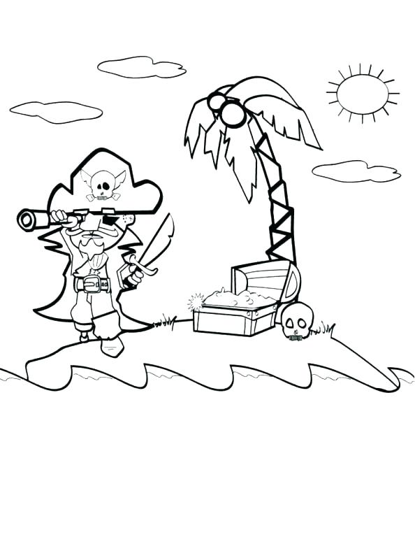594x768 Treasure Map Coloring Page This Is Treasure Map Coloring Pages