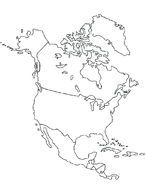 600x800 Coloring Pages Usa Coloring Page Map Coloring Pages North Map