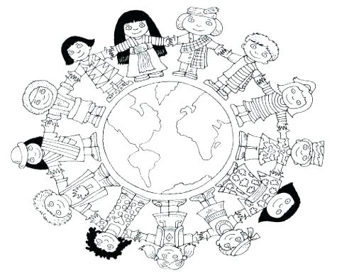 482x392 Map Coloring Pages World Coloring Pages Children Of The World
