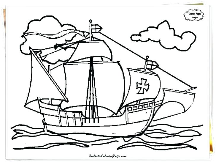 728x545 Christopher Columbus Coloring Page Coloring Pages For Kindergarten