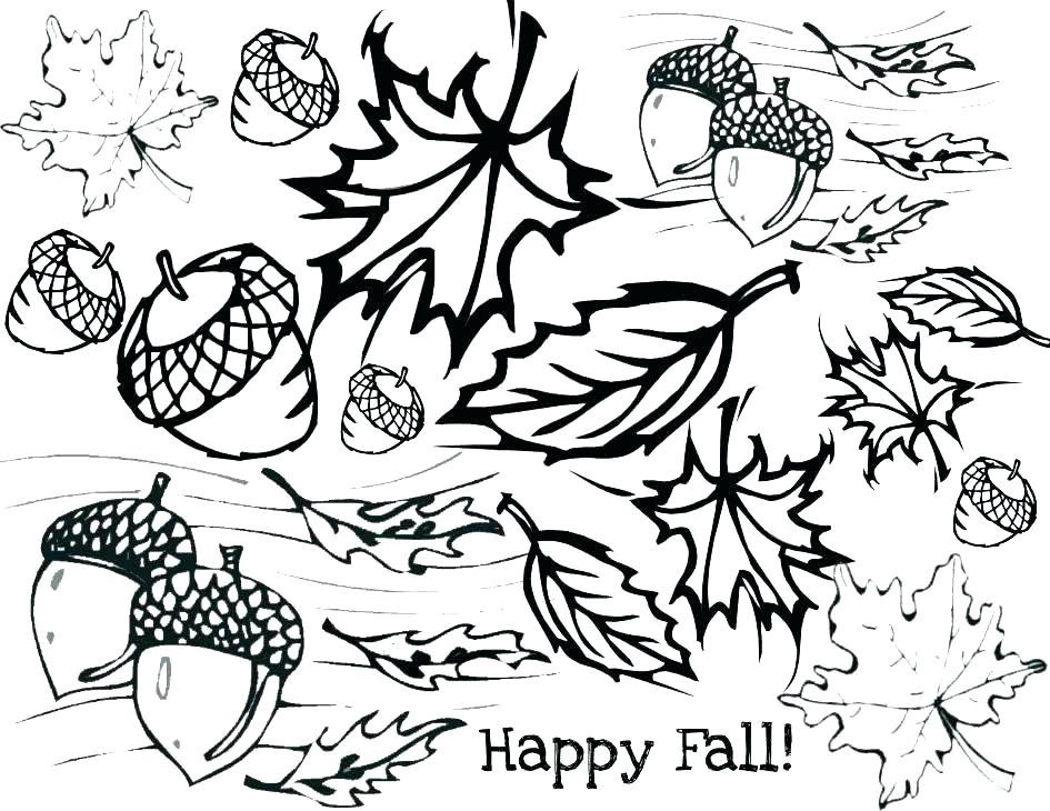 945x730 Free Coloring Pages Maple Leaf Fall Leaves Page