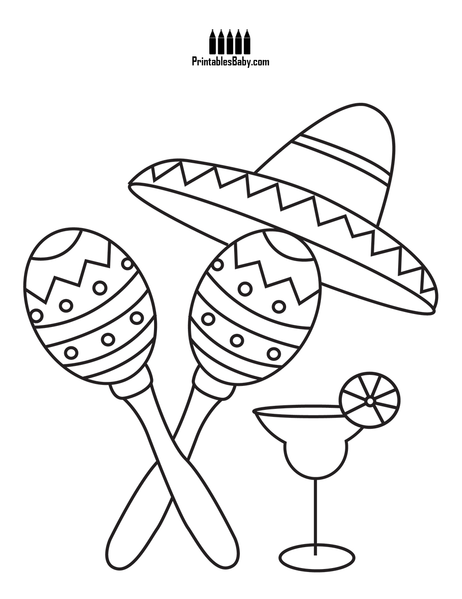 Maracas Coloring Page at GetDrawings | Free download