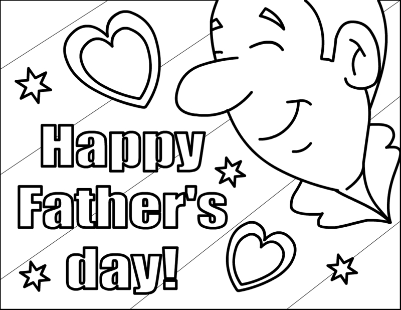 800x618 Fathers Day Coloring Pages Printable Happy Father's Day