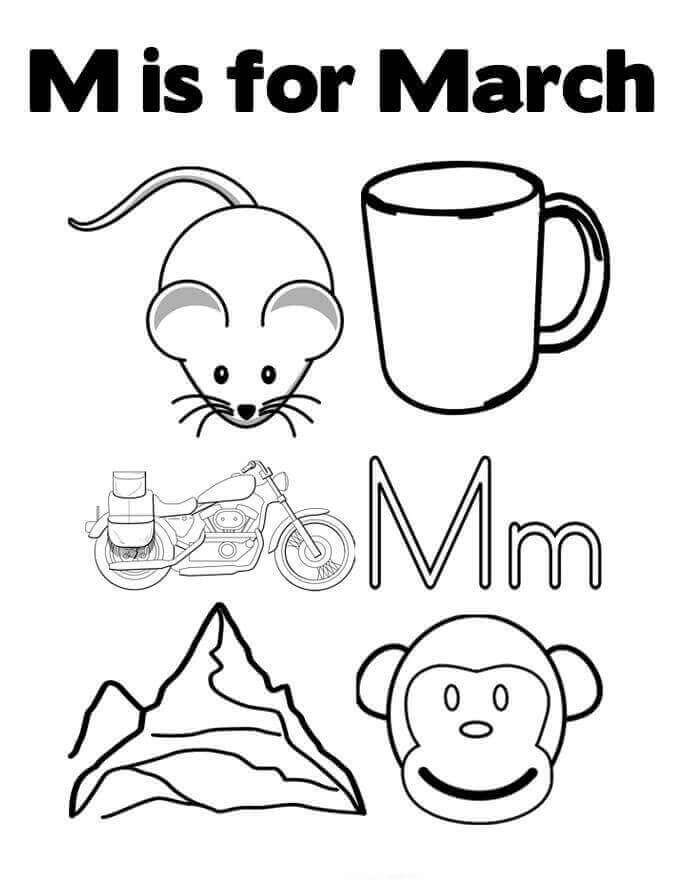 685x886 Free Printable March Coloring Pages