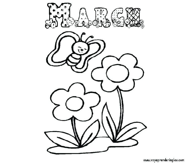 768x662 March Coloring Pages Free March Coloring Pages To And Print