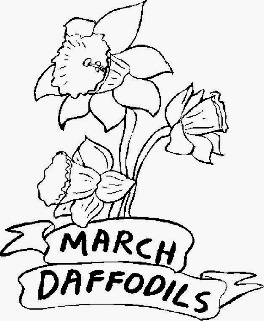 842x1024 March Coloring Sheets Free Sheet Pertaining To Throughout Pages