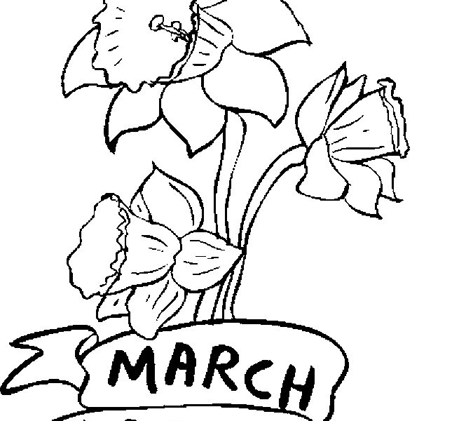 675x600 March Coloring Pages Printable March Coloring Pages Printable Free