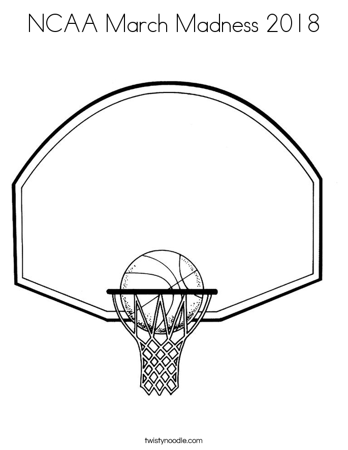 685x886 Ncaa March Madness Coloring Page