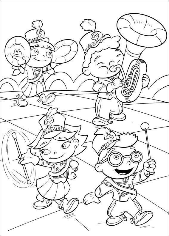 567x794 Little Einsteins Be A Marching Band Little Einsteins Coloring