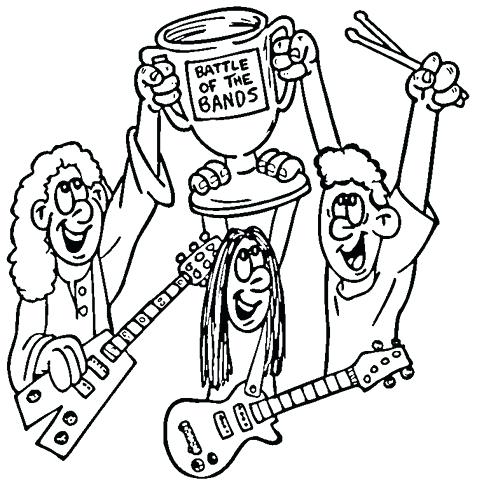 477x480 Marching Band Coloring Pages Click To See Printable Version