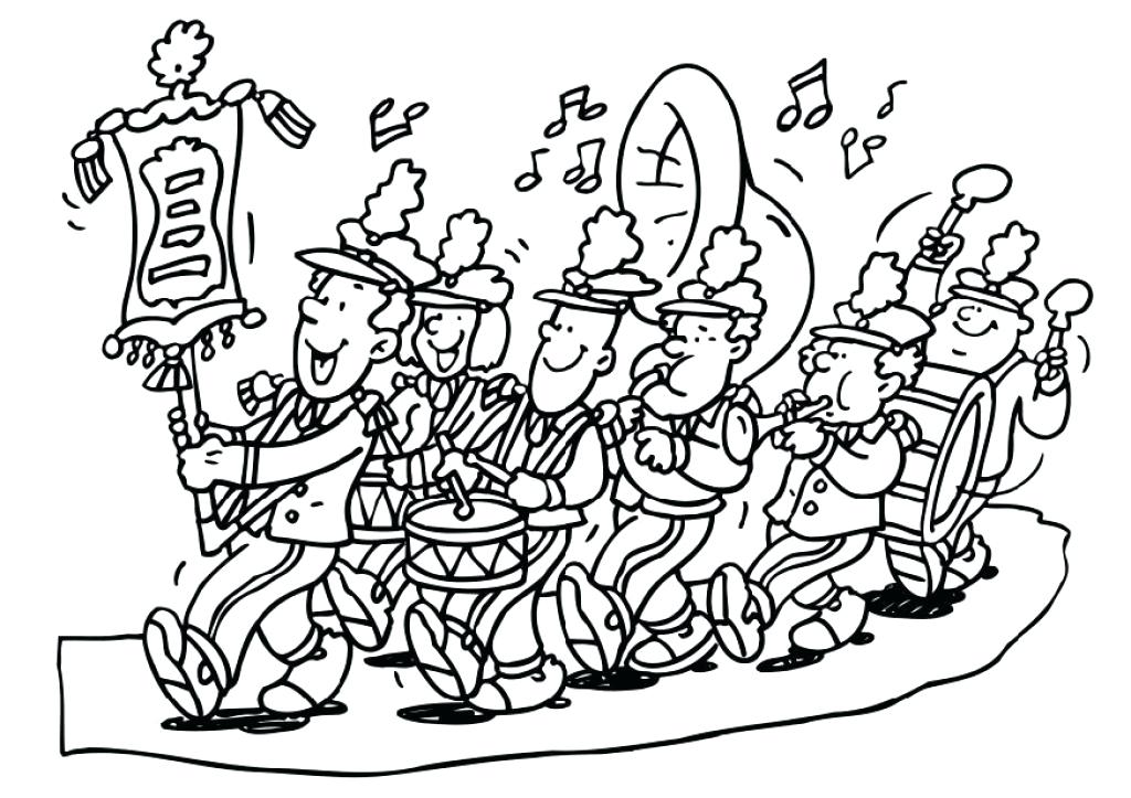 1024x723 Marching Band Coloring Pages Marching Band Colouring Pages