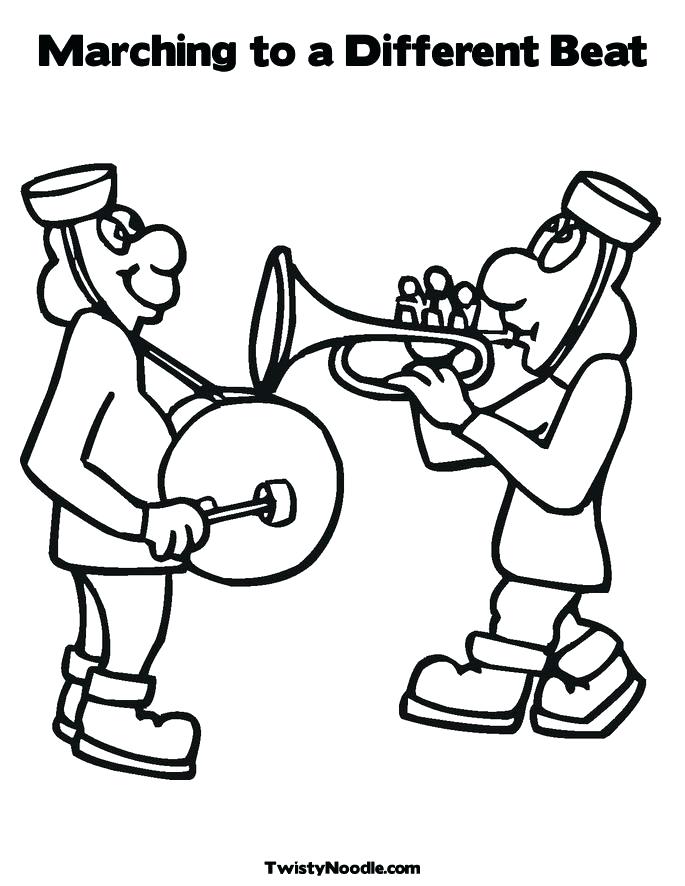 685x886 Kiss Band Coloring Pages Marching Colouring Page Coloring