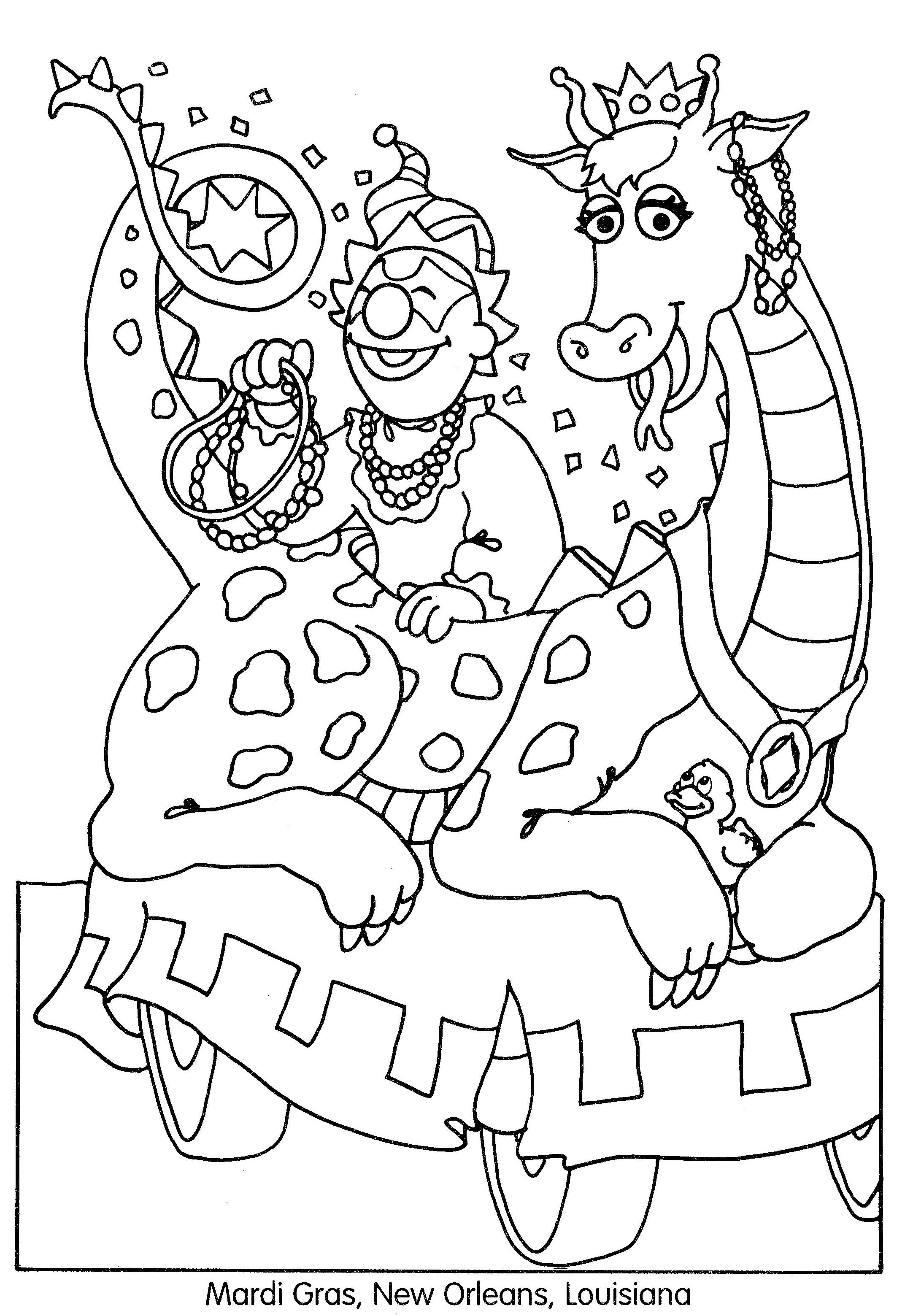 2164x3119 Mardi Gras Coloring Pages