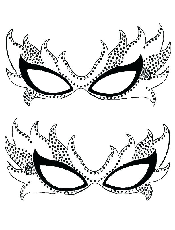 615x807 Mardi Gras Masks Coloring Pages Great Mask Coloring Pages Free