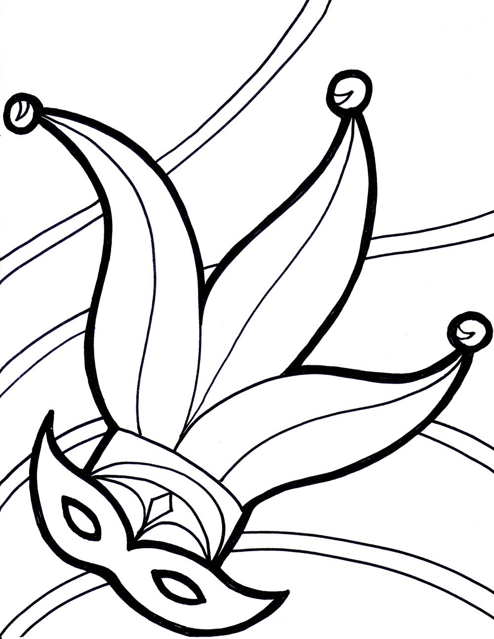 1000x1294 Free Printable Mardi Gras Coloring Pages For Kids