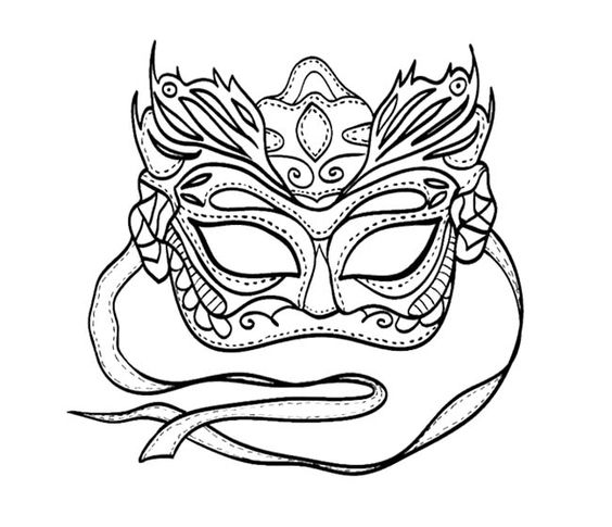 564x485 Mardi Gras Coloring Masks Mardi Gras Mask Coloring Pages To Print