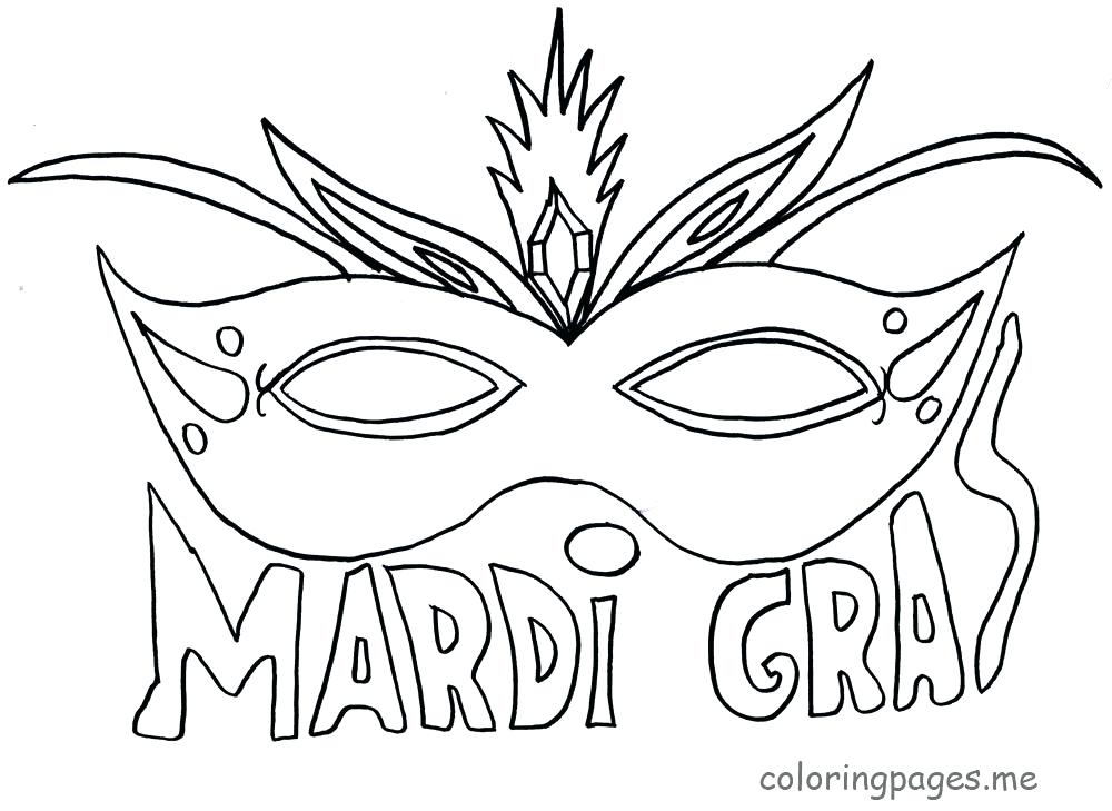 1000x729 Mardi Gras Masks Coloring Pages Mask Coloring Pages For Kids