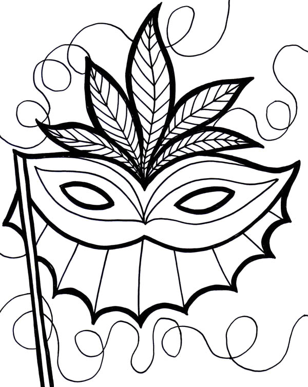 600x754 An Ethnic Mardi Gras Mask Coloring Pages Coloring Pages For All