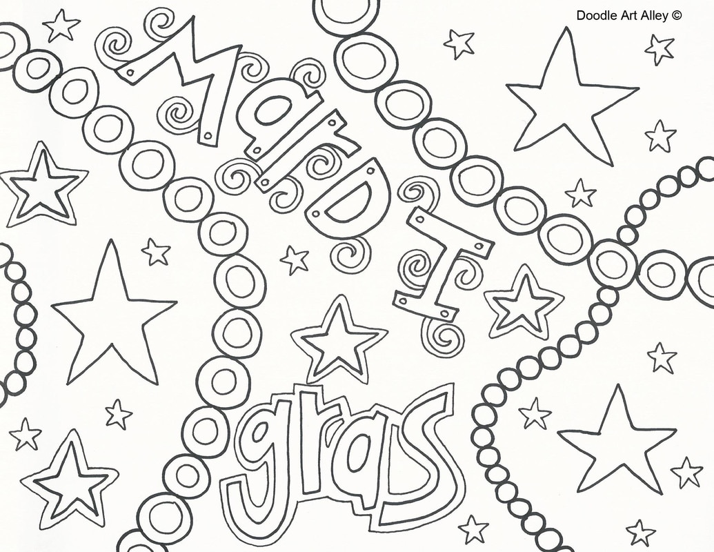 1035x800 Mardi Gras Coloring Pages