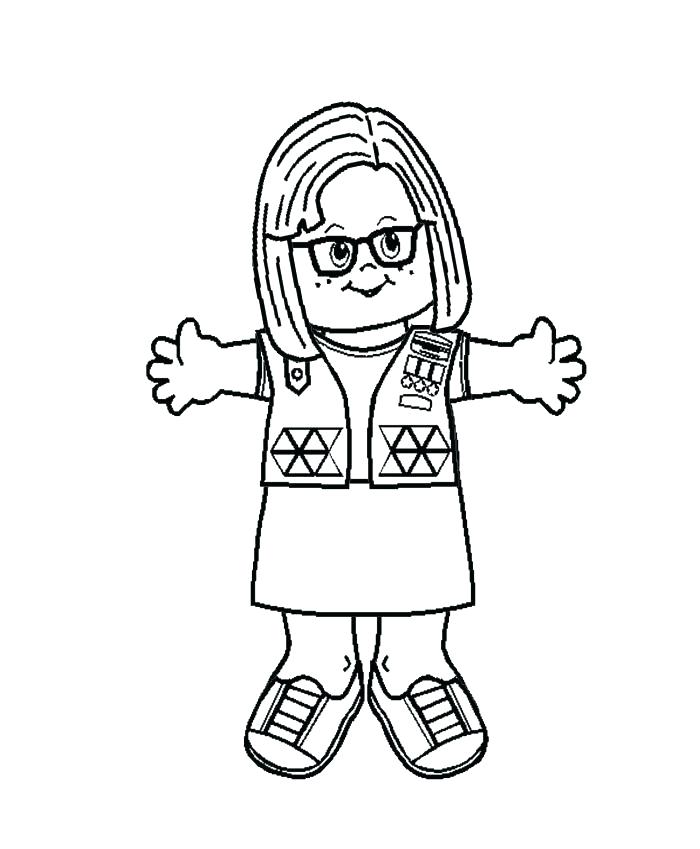 700x849 Margarita Girl Scout Para Colorear Girl Scouts Para Cute Girl