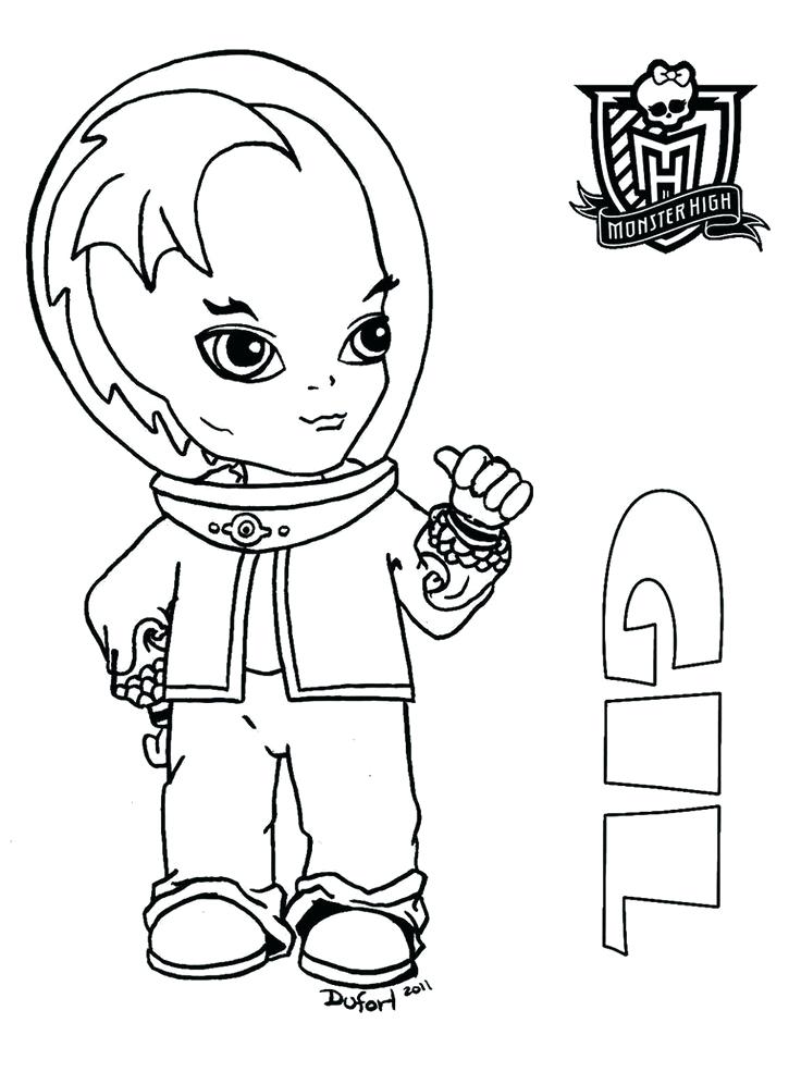 736x985 Monster High Coloring Pages Baby